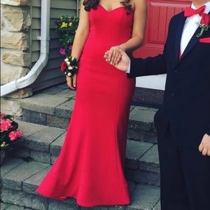 Red Castle Couture gown